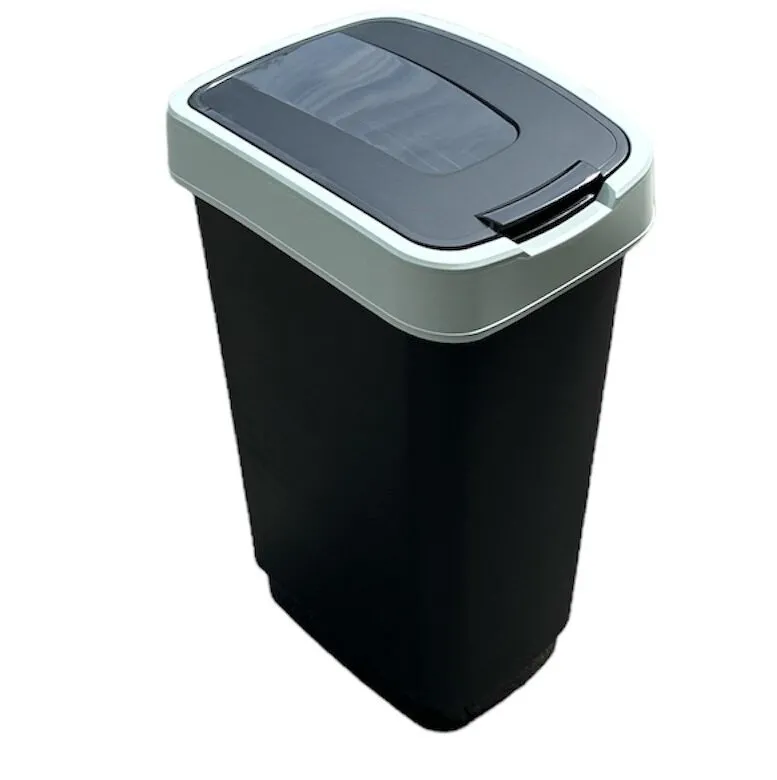 CLIP BIN 50 L MIT ROLLING CLAP PASTEL GREEN Ferala