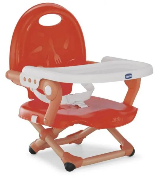 Chicco Tasche Snack Portable Fütterung Stuhl Mohnblume Rot