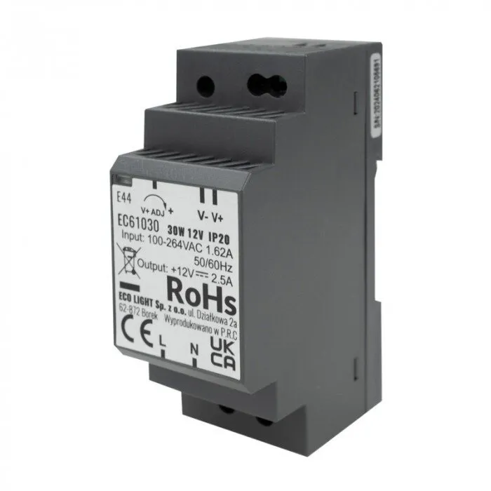 DIN-Schienen-Netzteil PREMIUM 12V 30W Eco Light