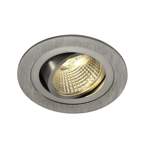 Deckeneinbauleuchte Halogen NEW TRIA LED DL ROUND SET, Aluminium matt, 6W, 3000K SLV 113906