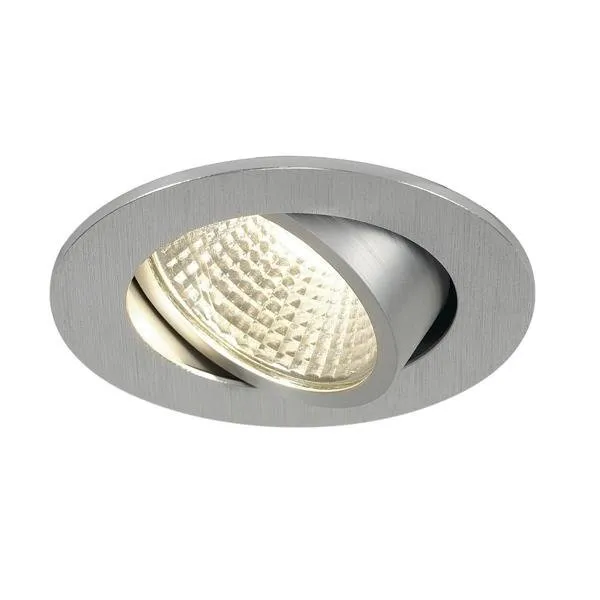 Deckeneinbauleuchte New TRIA LED 3W DL, Aluminium gebürstet, 3W, 38°, 3000K, SLV 113956