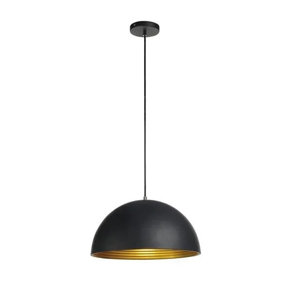 Deckenleuchte FORCHINI M PD-2 40cm schwarz/gold, E27 SLV 155910
