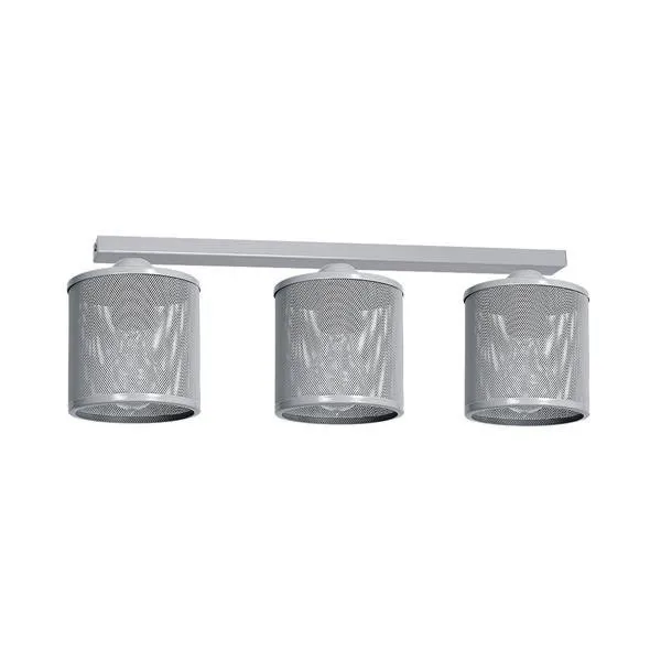 Deckenleuchte Hängeleuchte 3xE27 Silber Metall modern Milagro LOUISE GREY MLP642