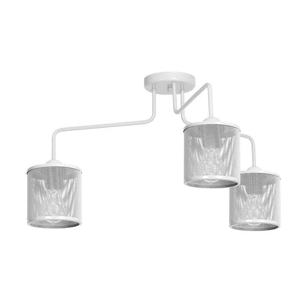 Deckenleuchte Hängeleuchte 3xE27 weiß Metall modern Milagro LOUISE WHITE MLP657