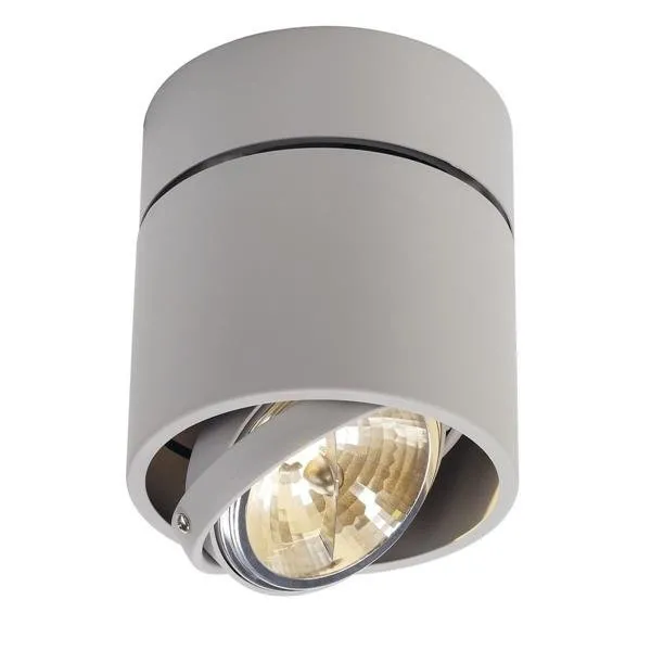 Deckenleuchte KARDAMOD SURFACE ROUND QRB SINGLE silbergrau G53 SLV 117174