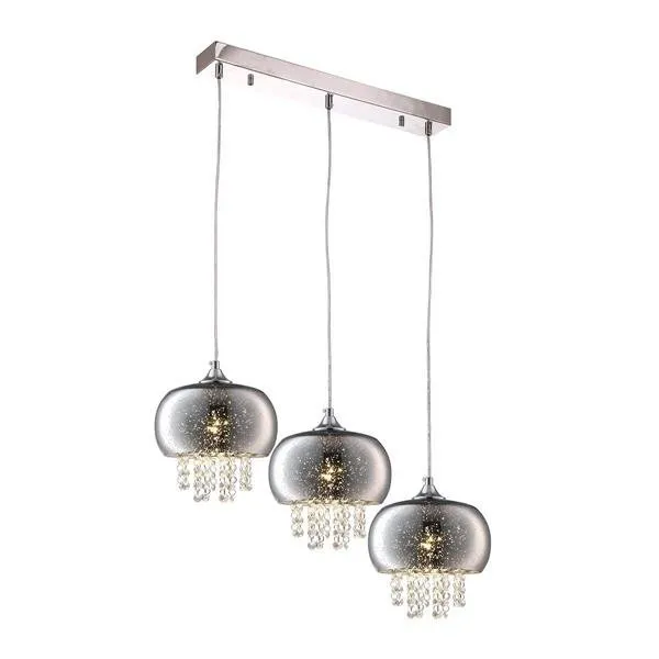 Deckenleuchte Pendelleuchte Glamourlampe 3xE14 Milagro STARLIGHT ML3787