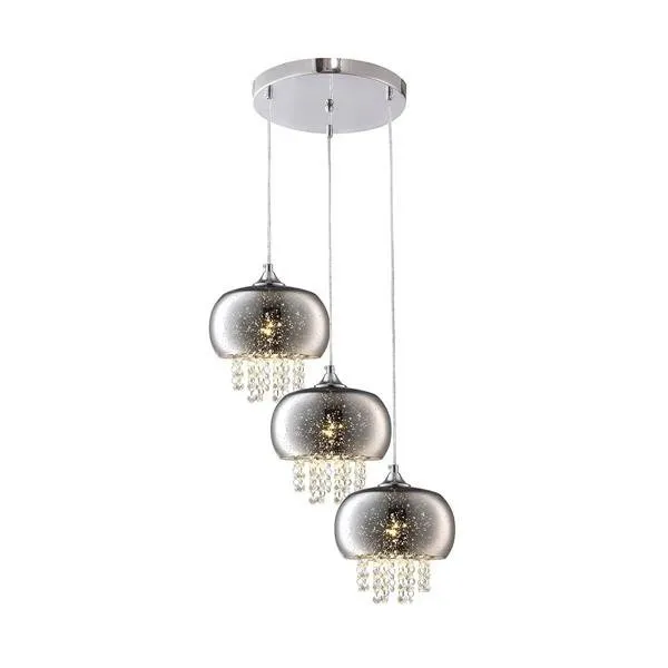 Deckenleuchte Pendelleuchte Glamourlampe 3xE14 Milagro STARLIGHT ML3788
