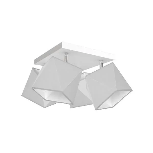 Deckenleuchte Pendelleuchte Hängeleuchte 4xE27 silber Milagro FRANK MLP4707