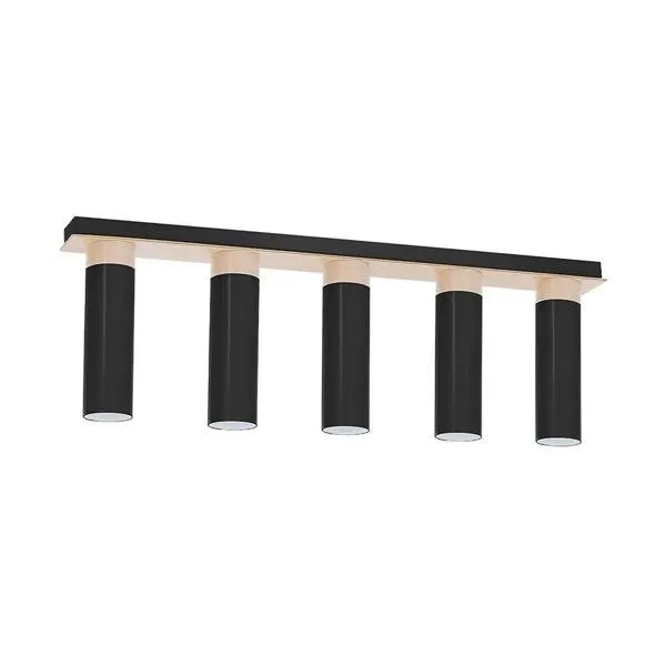 Deckenleuchte Pendelleuchte Hängeleuchte 5x E27 schwarz modern Milagro Pedro Black MLP4265