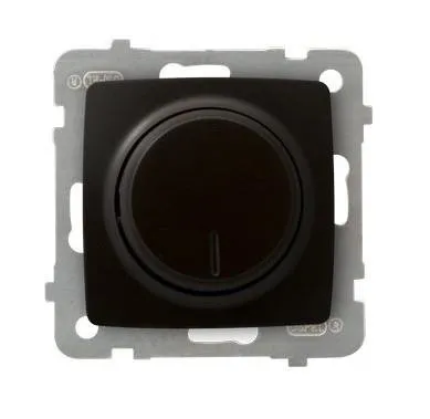 Dimmer Druck-Dreh angepasst zur Belastung Glüh und Halogen Schokoladen ŁP-8S/m/40