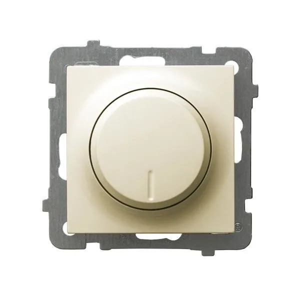 Dimmer Druck-Dreh angepasst zur Belastung Glüh und Halogen ecru Ospel As ŁP-8G/m/27