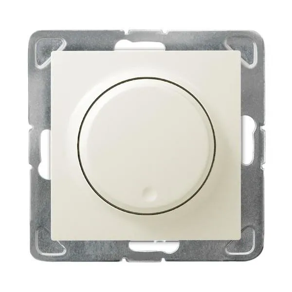 Dimmer Druck-Dreh angepasst zur Belastung Glüh und Halogen ecru Ospel Impression ŁP-8Y/m/27
