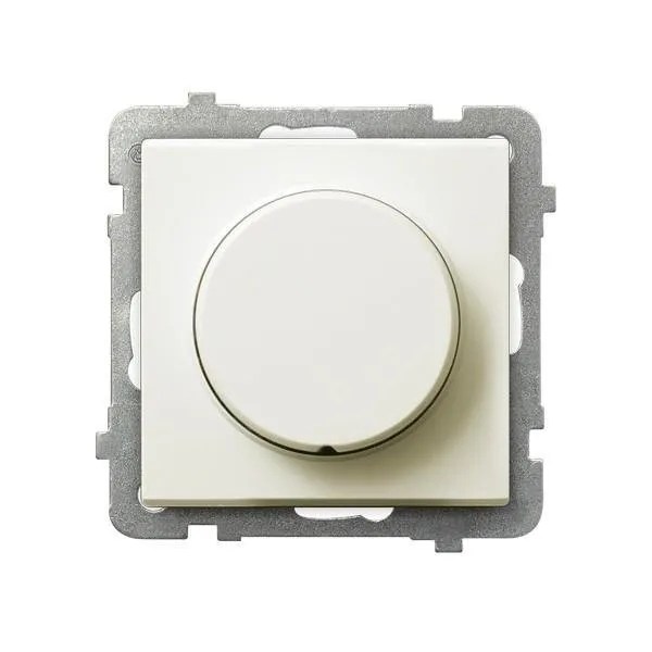 Dimmer Druck-Dreh angepasst zur Belastung Glüh und Halogen ecru Ospel Sonata ŁP-8R/m/27