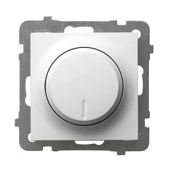 Dimmer Druck-Dreh angepasst zur Belastung Glüh und Halogen weiss Ospel As ŁP-8G/m/00