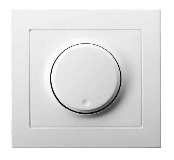 Dimmer Druck-Dreh angepasst zur Belastung Glüh und Halogen weiss Ospel Kier ŁP-8W/00