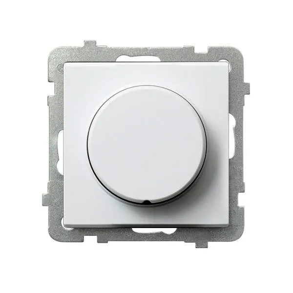 Dimmer Druck-Dreh angepasst zur Belastung Glüh und Halogen weiss Ospel Sonata ŁP-8R/m/00