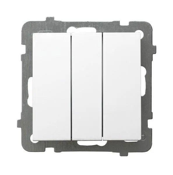 Dreifacher Taster weiss Ospel As ŁP-13G/m/00