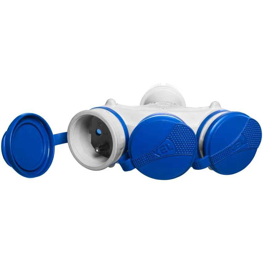 Dreifachverteiler mit hermetischer Abdeckung, 3x2p+Z, IP54 W-01153 PLASTROL