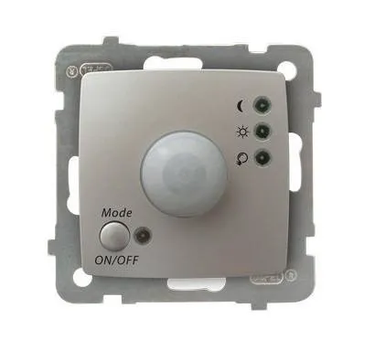 Ein elektronischer Bewegungssensor silbern perlmuttfarben Ospel Karo ŁP-16S/m/43