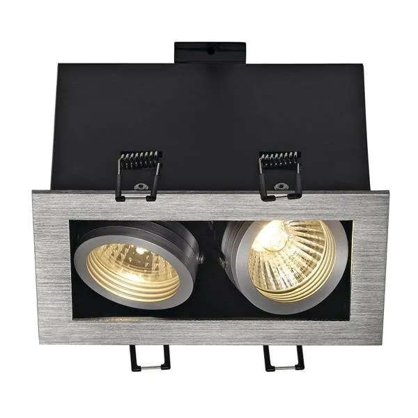 Einbauleuchte Downlight KADUX II GU10 Aluminium gebürstet SLV 115526