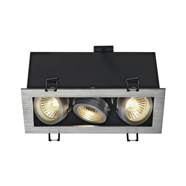 Einbauleuchte Downlight KADUX III GU10 Aluminium gebürstet SLV 115536