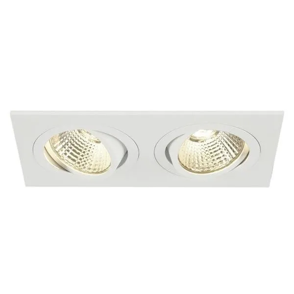 Einbauleuchte Downlight New TRIA II LED DL weiß matt, 2x6W, 38°, 3000K SLV 113921