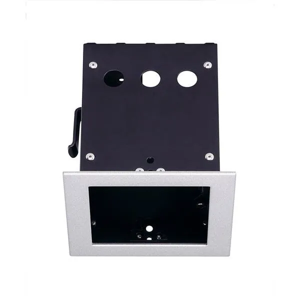 Einbaurahmen AIXLIGHT PRO 50 1 FRAME, silbergrau/schwarz SLV 115304