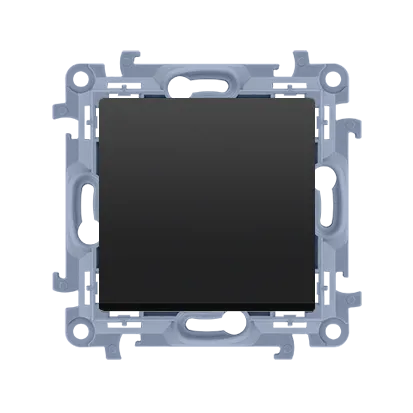 Einfachschalter (Modul) 10AX 250V Mattschwarz Simon 10