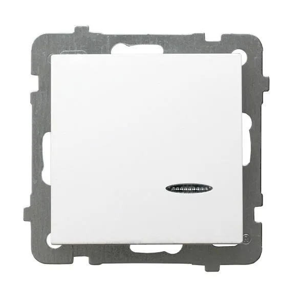 Einpoliger Schalter mit Hintergrundbeleuchtung orange weiss Ospel As ŁP-1GS/m/00