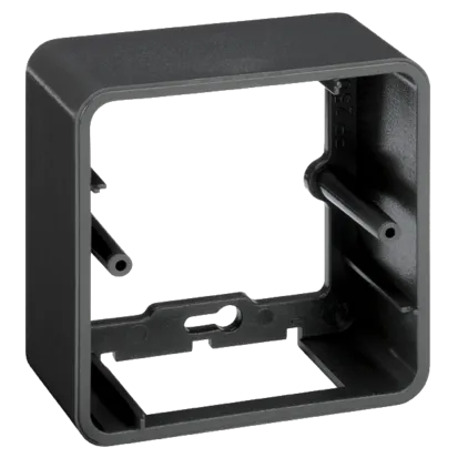 Einzel- Aufputzdose für Unterstüzungdose und Rahmen KR245 graphit/ grau Connect R250/14