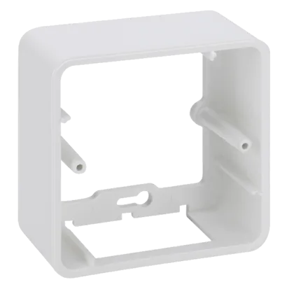 Einzel- Aufputzdose für Unterstüzungdose und Rahmen KR245 reinweiß Kontakt Simon Connect R250/9