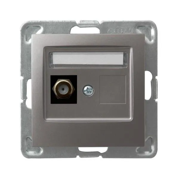 Einzelne Antennensteckdose F Typ Titan Ospel Impression GPA-1YF/m/23