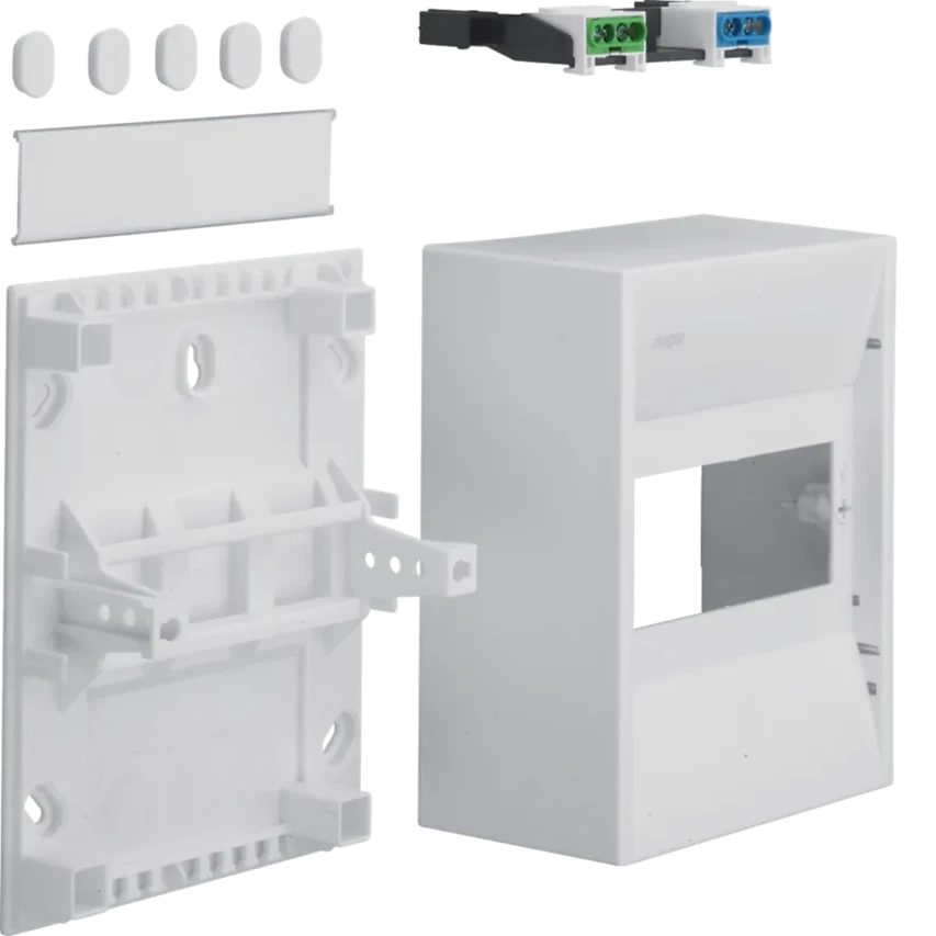 GAMMA Mini-Verteiler, Aufputz, 6 Module, IP30 Hager GD106N