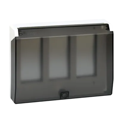 Gehäuserahmen mit Deckel Simon 500 3 × S500 6 × K45 reinweiß Kontakt Simon Connect 51040103-030