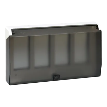 Gehäuserahmen mit Deckel Simon 500 4 × S500 8 × K45 reinweiß Kontakt Simon Connect 51040104-030