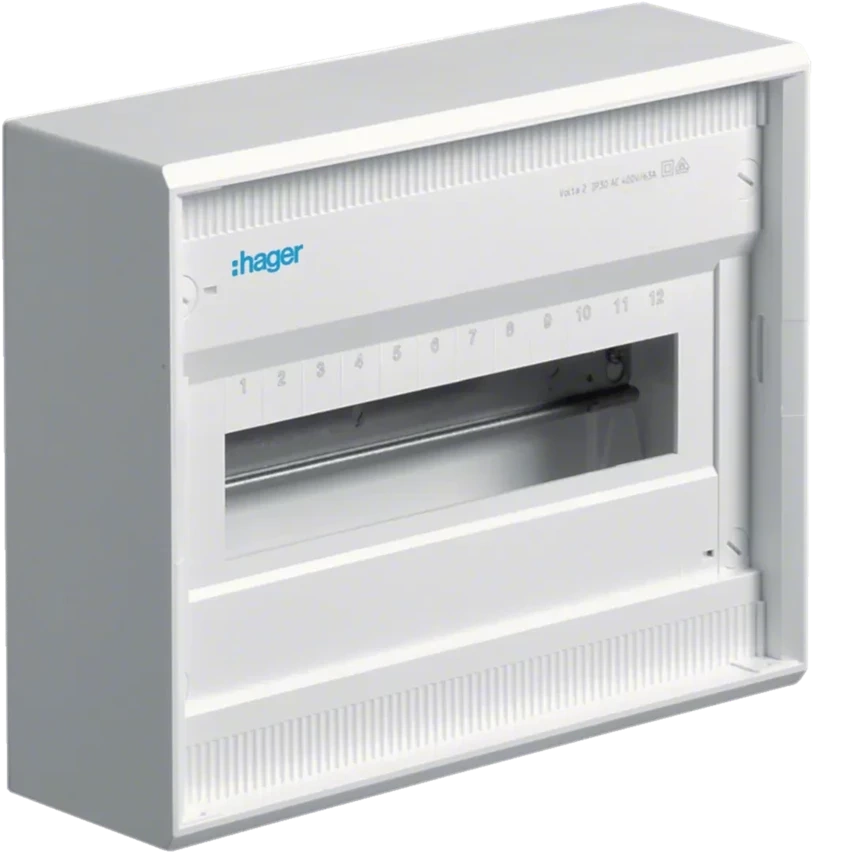 Hager Aufputz-Schaltschrank volta 1R/12M II cl IP30