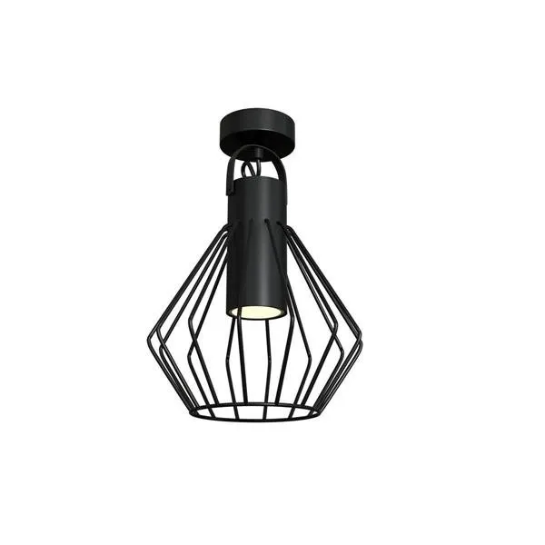 Hängeleuchte Deckenleuchte schwarz modern 1xGU10  Milagro NIKO BLACK MLP4659