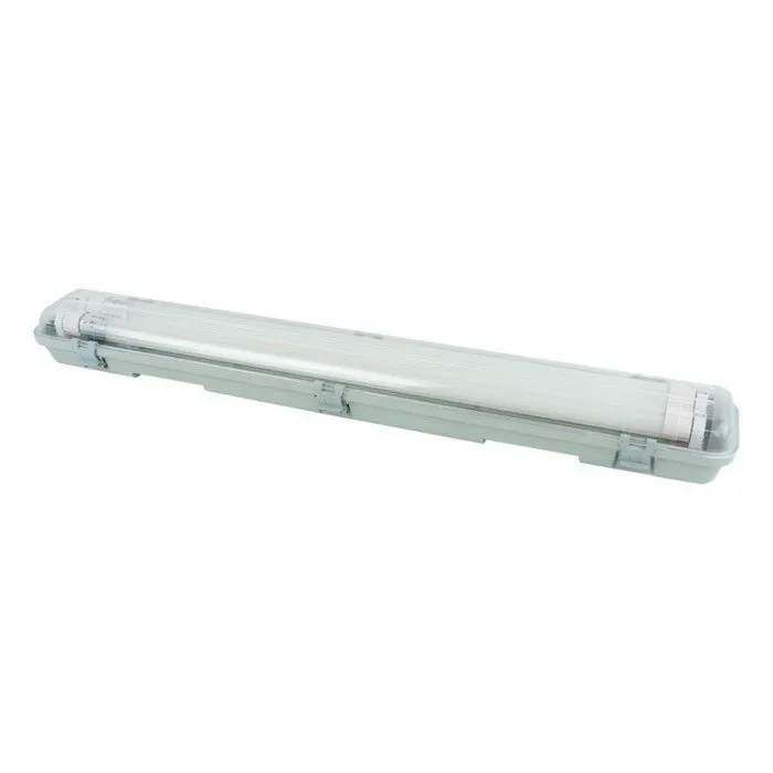 Hermetisches Leuchtenset + 2x LED-Röhre G13 9W 4000K neutralweiß 900lm 60cm IP65 Eco Light