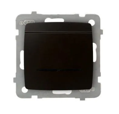 Hotelkartenschalter mit Hintergrundbeleuchtung orange Schokoladen metallic Ospel Karo ŁP-15SS/m/40