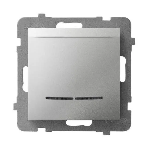 Hotelkartenschalter mit Hintergrundbeleuchtung orange Silber Ospel Aria ŁP-15US/m/18