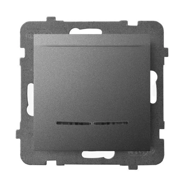 Hotelkartenschalter mit Hintergrundbeleuchtung orange grau matt Ospel Aria ŁP-15US/m/70