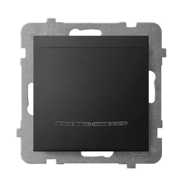 Hotelkartenschalter mit Hintergrundbeleuchtung orange schwarz metallic Ospel Aria ŁP-15US/m/33