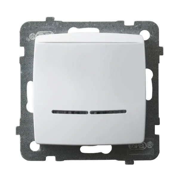 Hotelkartenschalter mit Hintergrundbeleuchtung orange weiss Ospel Karo ŁP-15SS/m/00