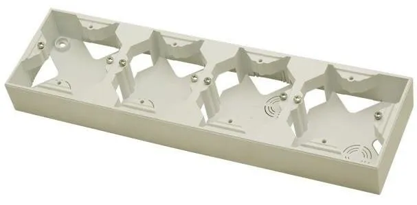 Installationsdose zur Serie As vierfache ecru Ospel As PNP-4G/27