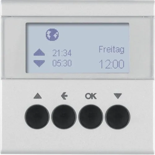 Jalousie-Schaltuhr S.1/B.3/B.7 alu, matt 85741183 HAGER