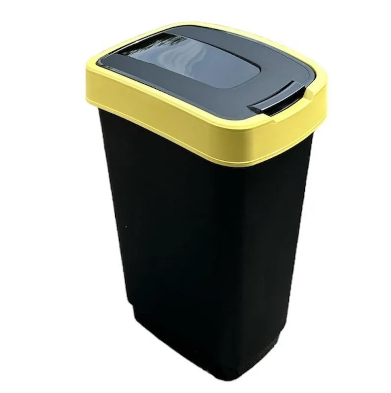 KLAPPENBEHÄLTER 50 L MIT DREHKLAPPE GELB FARBEN Ferala