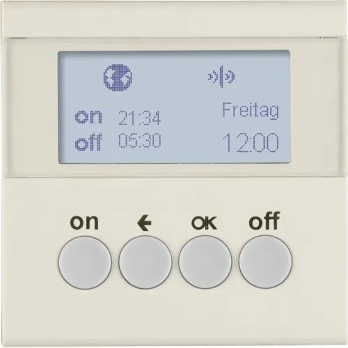 KNX-Funk Zeitschaltuhr quicklink S.1 weiß, glänzend 85745282 HAGER