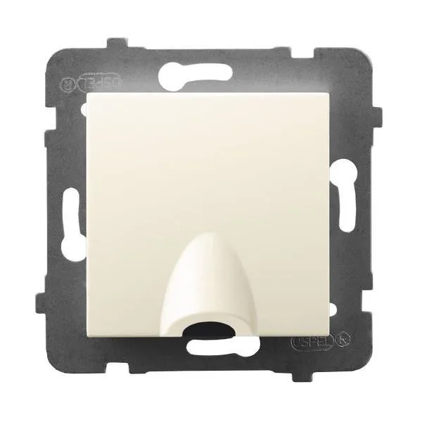 Kabelanschluss - Steckdose Ecru Ospel Aria GPPK-1U/m/27