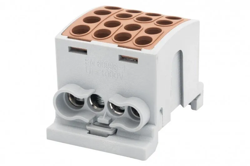 Klemme HLK 100A-4 (1x25,3x16 / 1x25,3x16)-braun F-Elektro