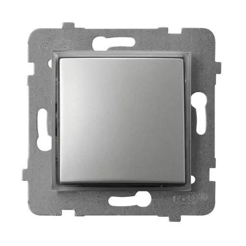 Kontrollschalter mit Hintergrundbeleuchtung orange Silber Ospel Aria ŁP-12US/m/18